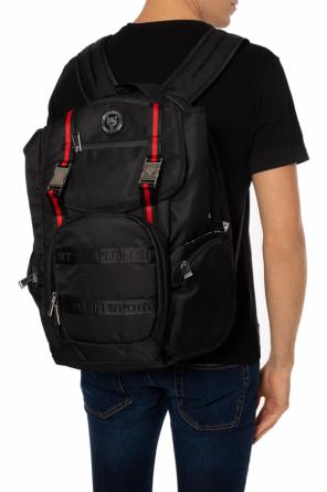 'clarify' patched tiger motif backpack, zdjęcie 2 'clarify' patched tiger motif backpack od Plein Sport